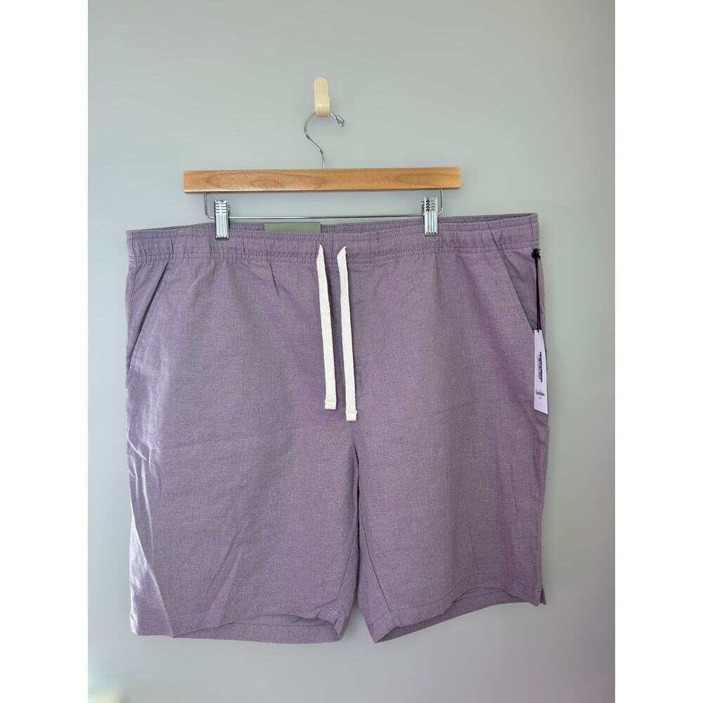 Goodfellow & Co Men's Everyday Shorts Linen-Cotton Blend Size XL Purple NWT
